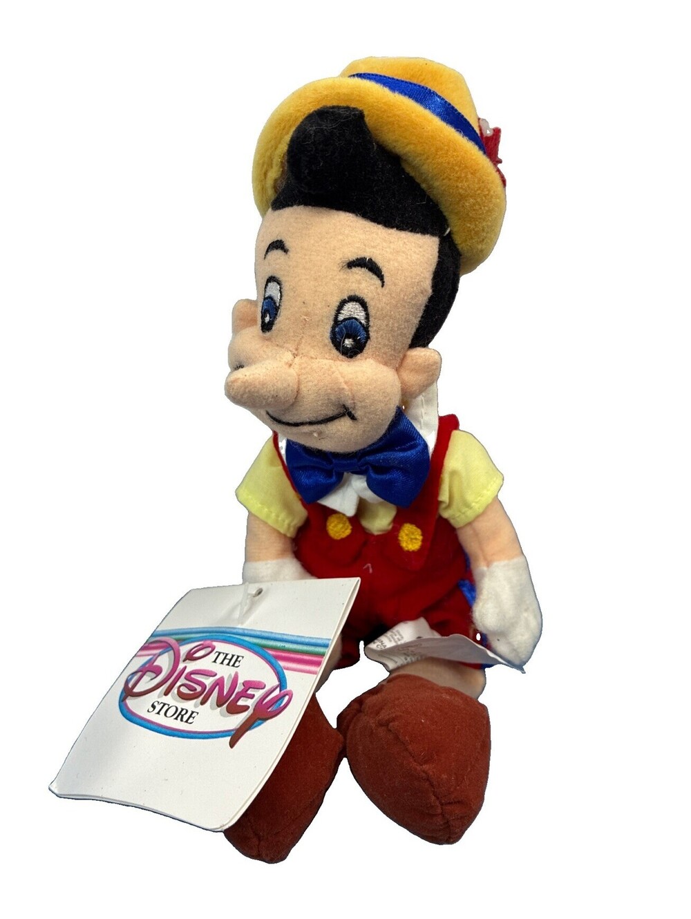 The Disney Store Mini Bean Bag 8" Pinocchio The Boy Bean Plush Toy RETIRED Z1